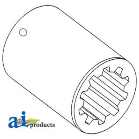 A & I PRODUCTS Coupling, Hydraulic Lift Pump 4" x4" x2" A-180926M1